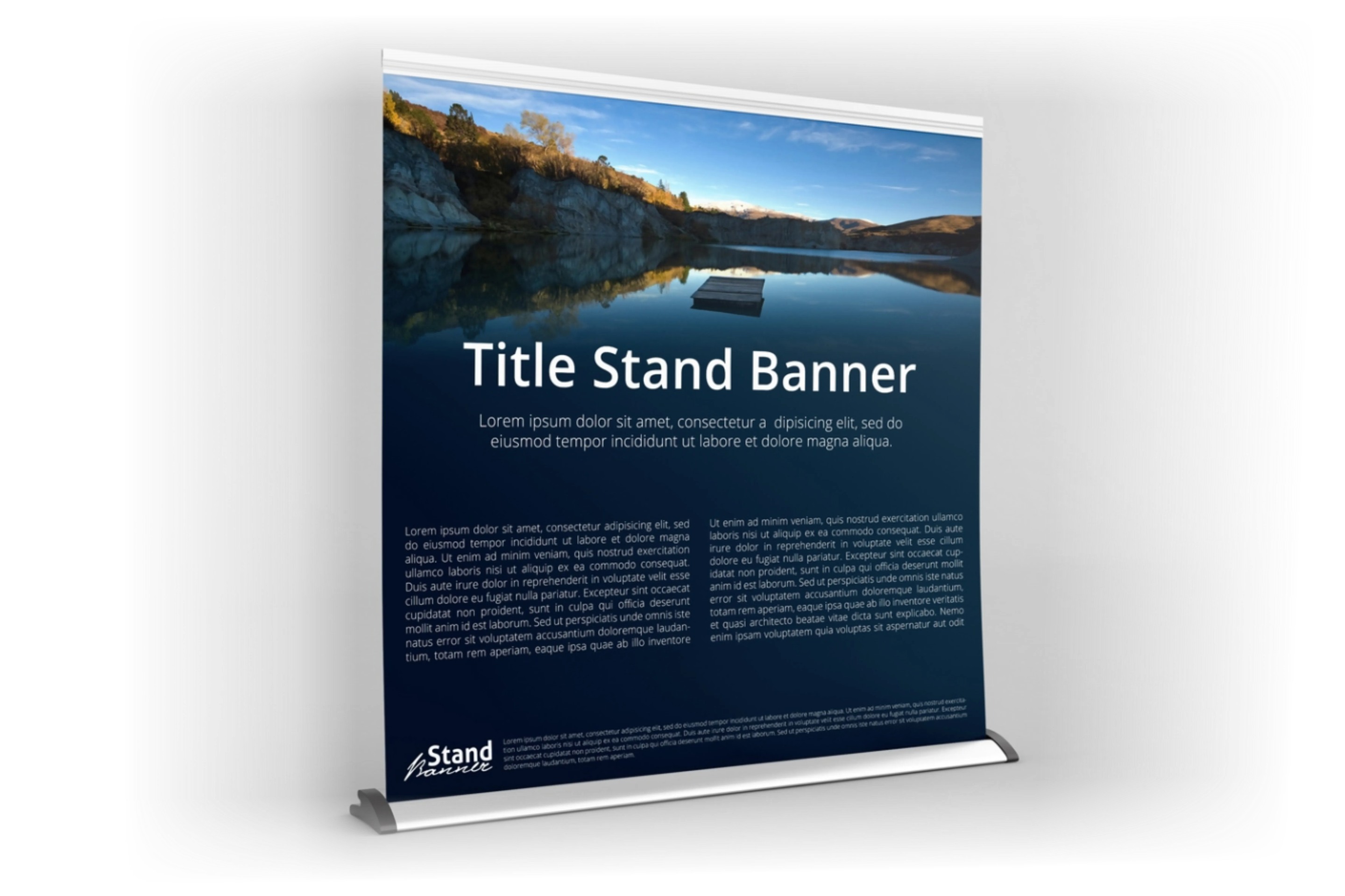 Title stand banner